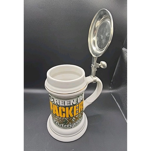 GREEN BAY PACKERS SUPER BOWL XXXI STEIN 160/500 LTD EDITION ALDER BRAU 1996 - Picture 4 of 8